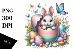 Watercolor Colorful Easter Clipart |T-shirt, Mug, Tumbler Product Image 3
