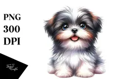 Happy Baby Shih Tzu PNG Product Image 1