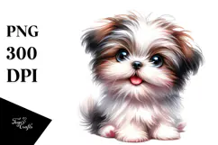 Happy Baby Shih Tzu PNG Product Image 1