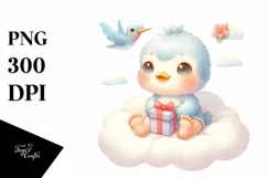 Cute Baby Hummingbird, High-Res PNG Product Image 3