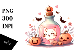 Cute ELIXIR Retro Halloween PNG Product Image 1