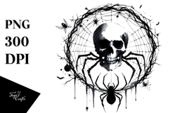 Simple Spider Halloween Clipart PNG Product Image 1