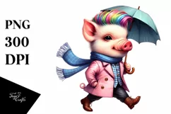 Expressive Baby Pig, Transparent PNG Product Image 1