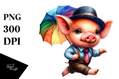 Expressive Baby Pig, Transparent PNG Product Image 1