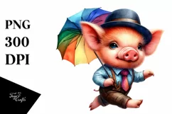 Expressive Baby Pig, Transparent PNG Product Image 3