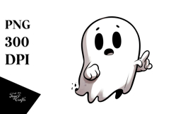 Funny Ghost Digital Painting PNG Product Image 1