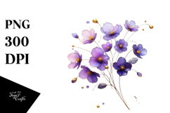 Violet Watercolor Splash PNG Product Image 1