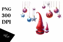Cute Gnomes on Moon, High-Res PNG Product Image 3