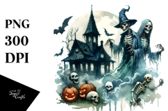 Undead Halloween Clipart PNG Product Image 1