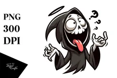 Cartoony Silly Skull PNG Product Image 1