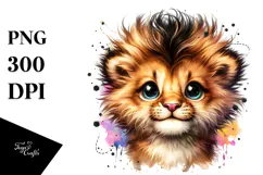 Punk Lion with High Details PNG Product Image 1