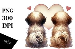 Digital Painting of Shih Tzu Holding Heart Product Image 1