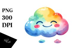 Colorful Smiling Cloud Design Product Image 1