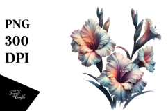Abstract Gladiolus PNG Product Image 1
