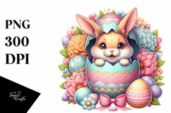 Watercolor Colorful Easter Clipart |T-shirt, Mug, Tumbler Product Image 1