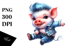 Expressive Baby Pig, Transparent PNG Product Image 1