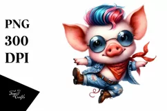 Expressive Baby Pig, Transparent PNG Product Image 1