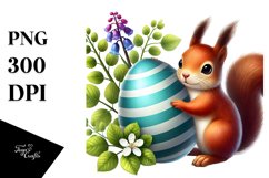 Adorable Baby Squirrel with Easter Egg Product Image 1
