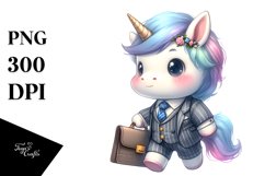 Businessman Baby Unicorn | Sublimation | Clipart Product Image 3