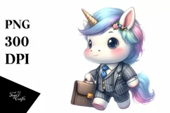 Businessman Baby Unicorn | Sublimation | Clipart Product Image 3