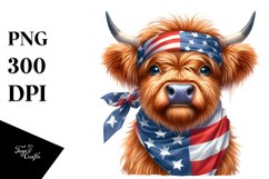 Big Eyes Highland Cow Clipart Product Image 1