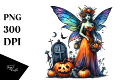 Vibrant Fairy for Halloween | Clipart Product Image 1