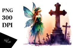 Vibrant Fairy for Halloween | Clipart Product Image 1