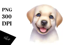 Cute Happy Labrador Retriever PNG Product Image 1
