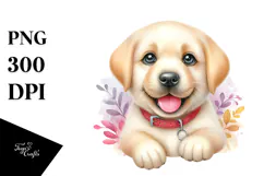 Cute Happy Labrador Retriever PNG Product Image 1
