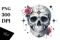 Simple Undead Skull PNG Product Image 1