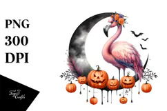 Giraffe on Halloween Moon, High-Res PNG Product Image 1