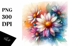 Abstract Vibrant Daisy Made of PNG Product Image 3
