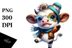 Expressive Baby Cow, Transparent PNG Product Image 1