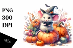 Vibrant Baby Mouse for Halloween | Clipart Product Image 1