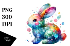 Colorful Bunny Made of PNG Product Image 1