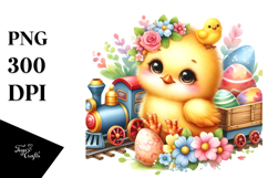 Baby Chicken Small Train PNG Product Image 1
