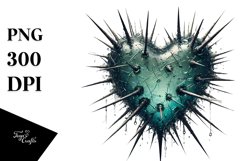Heart with Spikes PNG Product Image 1