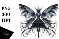 Detailed Gothic Fairy PNG Product Image 1