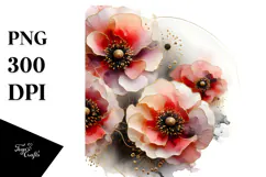 Glossy Golden Poppy PNG Product Image 1
