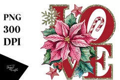 Love Poinsettia Png Product Image 5