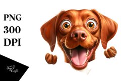 Colorful Crazy Looking Vizsla | Sublimation | Clipart Product Image 3