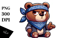 Cartoony Vector Art of a Silly Cartoon Bear Product Image 1
