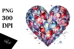 Watercolor Heart PNG Product Image 1