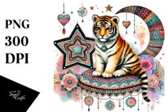 Boho Tiger Star PNG Product Image 1
