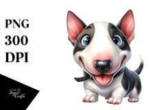 Cute Bull Terrier, Transparent PNG Product Image 1