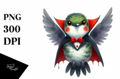 Funny Vampire Hummingbird | Clipart Product Image 3
