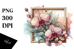 Wooden Orchid PNG Product Image 1