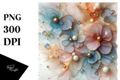 Abstract y Cosmos with Gold Insertions PNG Product Image 1