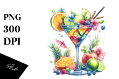 Creative Cocktail from Back PNG Product Image 1