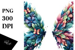 Vibrant Butterfly with Flowers PNG Product Image 3